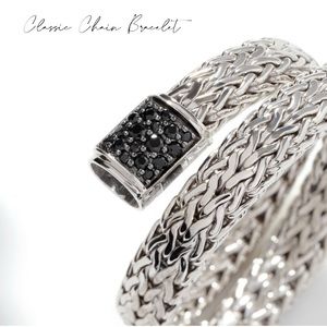 John Hardy Classic Chain Bracelet with treated black sapphire